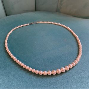 Vintage Pearl Necklace with Sister hook clasp